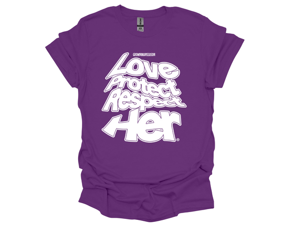 HER By Grown Man Season Unisex Purple Tee