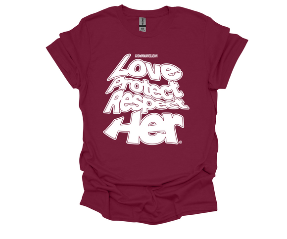 HER By Grown Man Season Unisex Maroon Tee