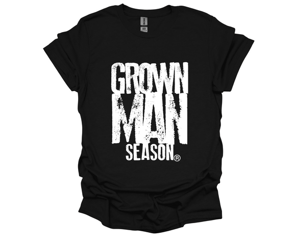 Grown Man Season Unisex Black Tee