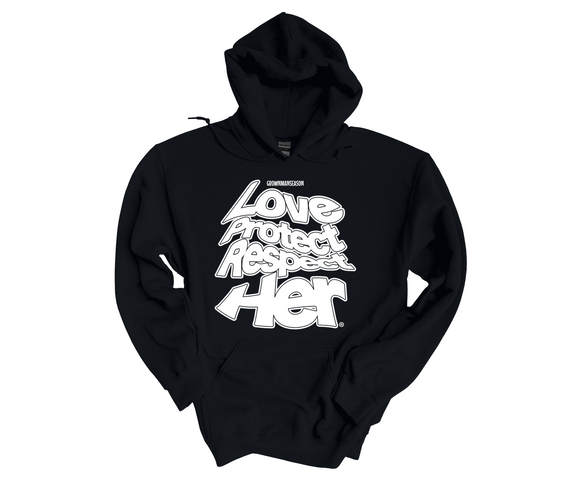 HER By Grown Man Season Unisex Black Hoodie