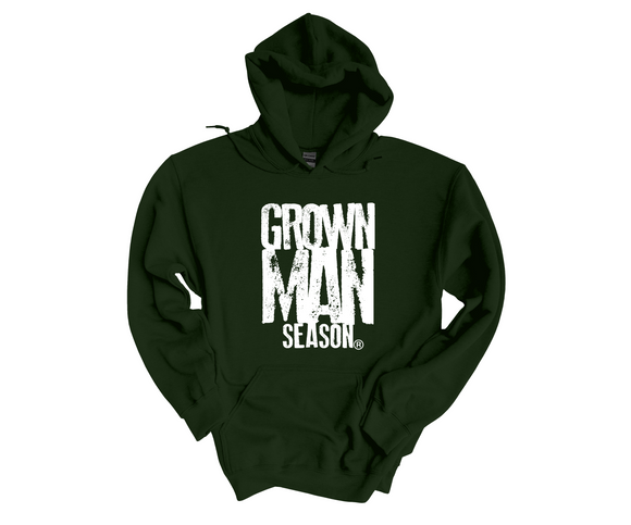 Grown Man Season Unisex Army Green Hoodie